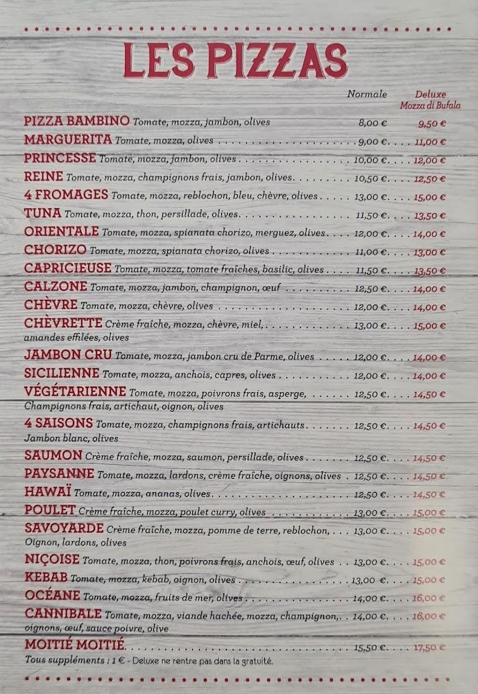 La Pizz' Arthaz - Menu Image 1